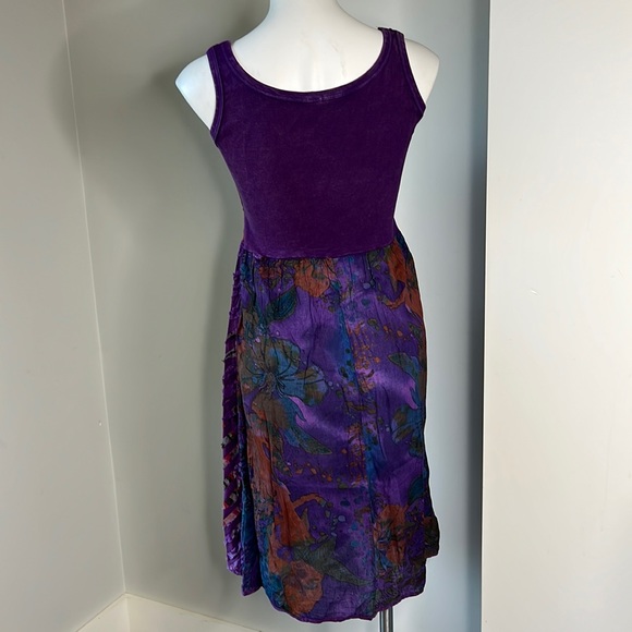 Made in India 100% Cotton Piece Work Dress size small - Picture 2 of 5